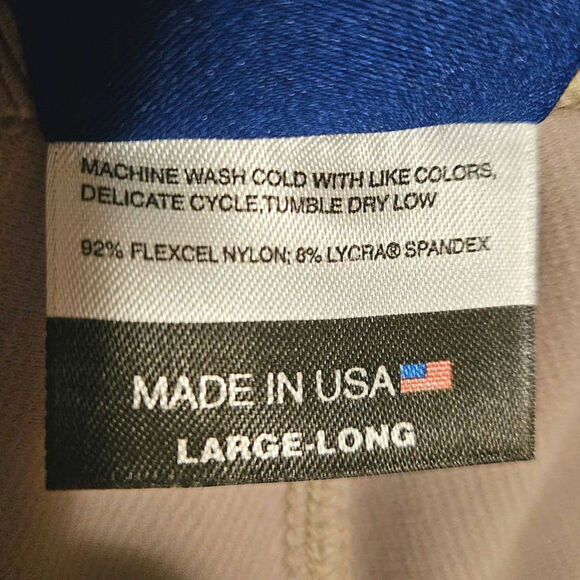 Irideon Breeches Equestrian Riding Pants Knee Patch Tan Girl's Size Large Long - Picture 6 of 9